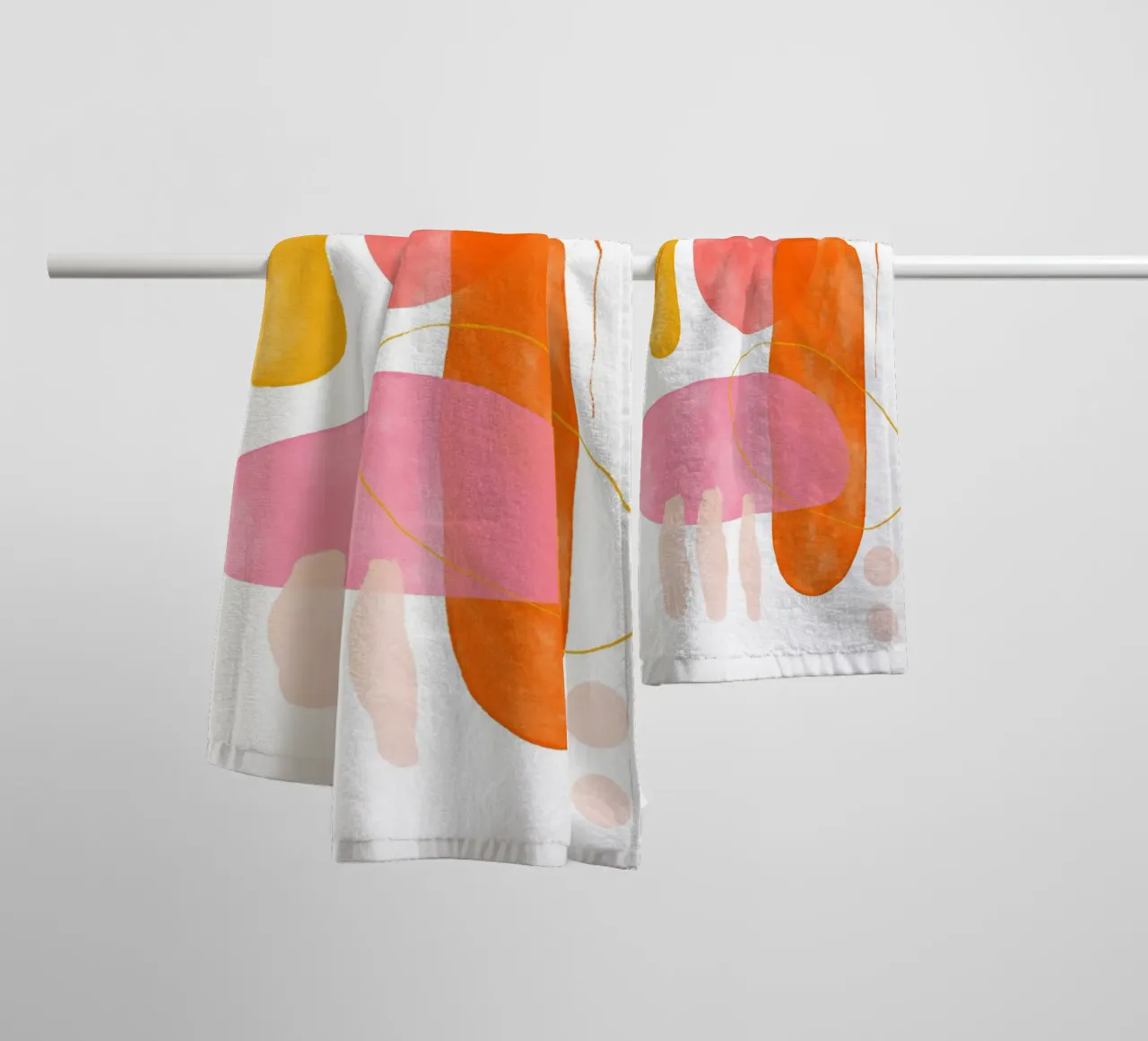 Playing Shaped No 5 asciugamano da bagno da treechild