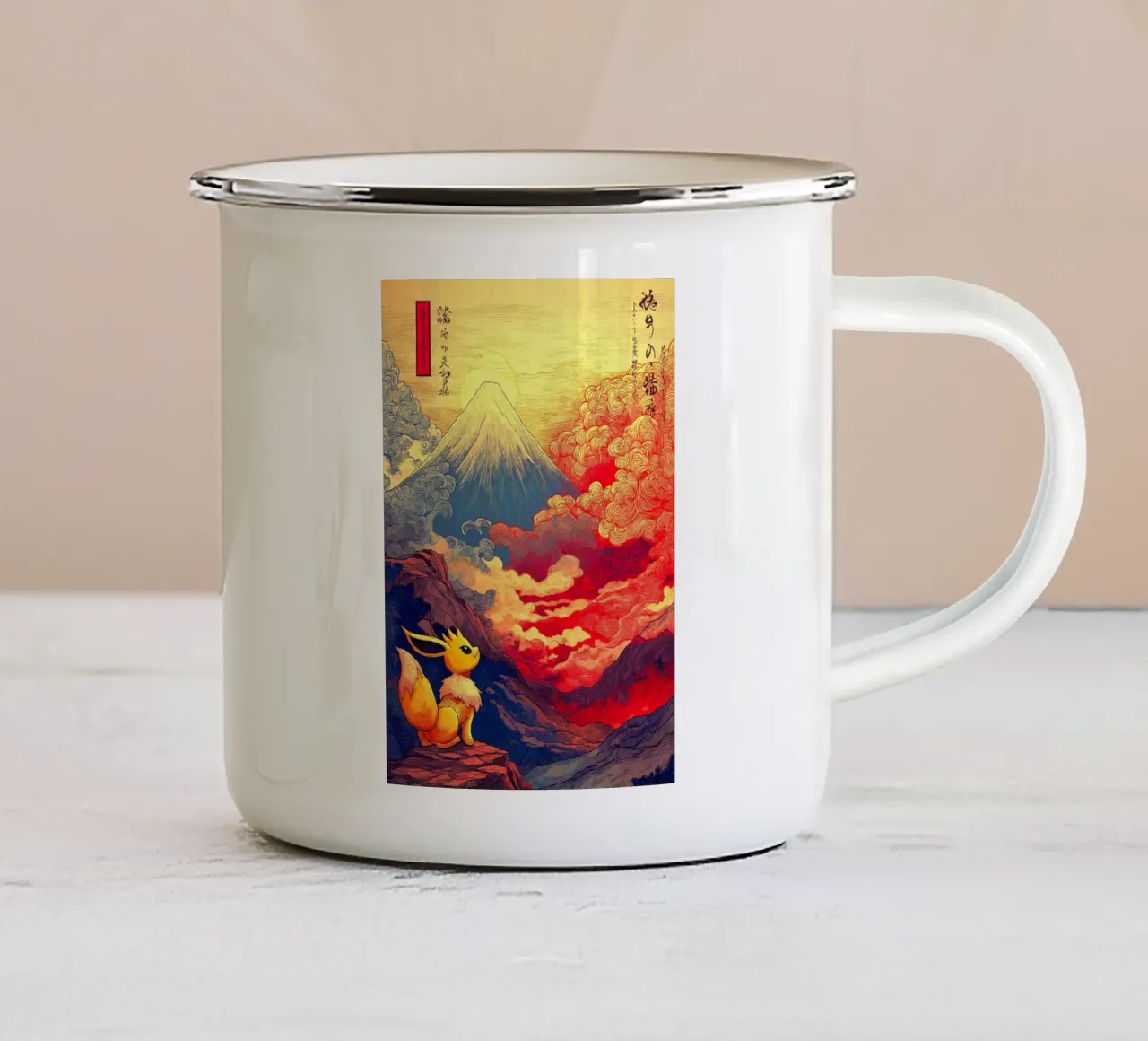 Pokemon tazza in smalto da Fleur de Lys