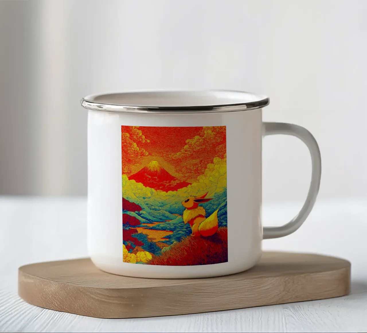 Pokemon tazza in smalto da Fleur de Lys