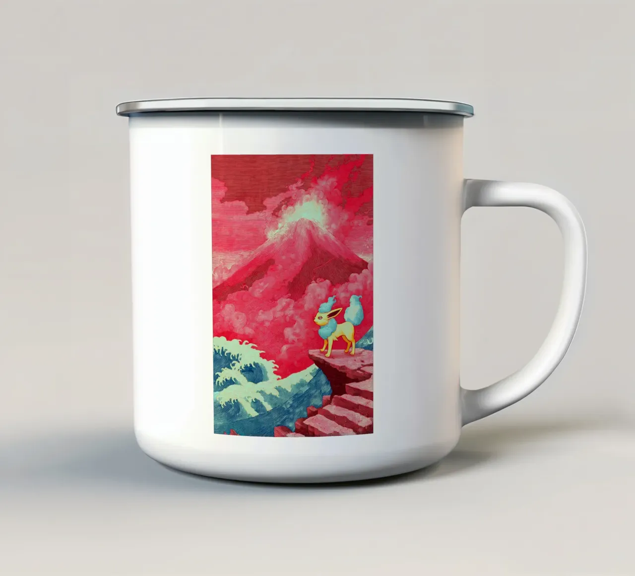 Pokemon tazza in smalto da Fleur de Lys