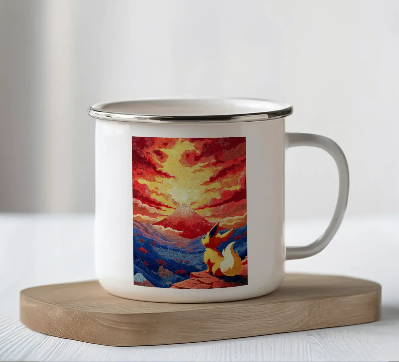 Pokemon tazza in smalto da Fleur de Lys