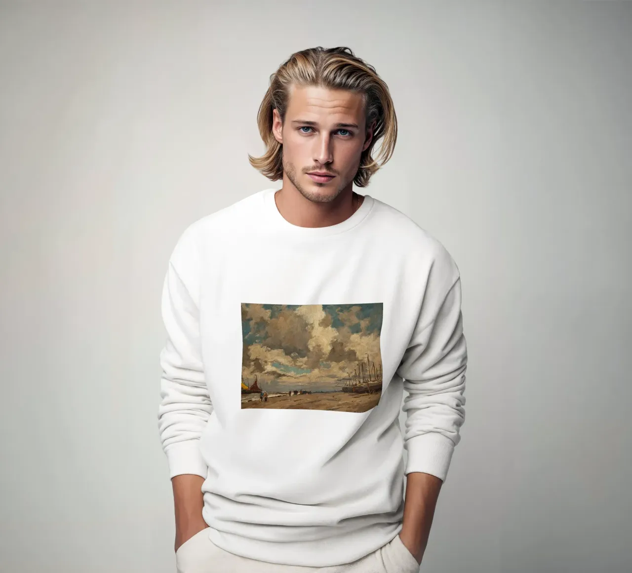 Stile astratto Otto Ackermann Seashore felpa da The Bakulans