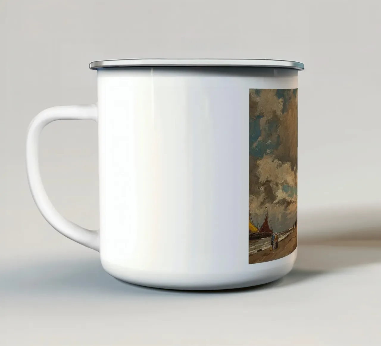 Stile astratto Otto Ackermann Seashore tazza in smalto da The Bakulans