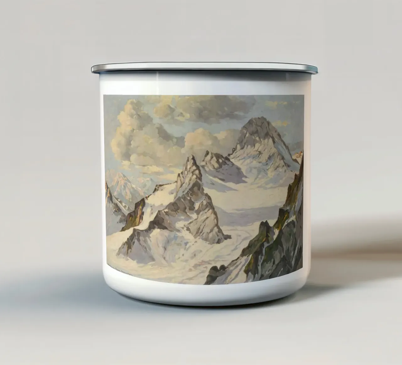Otto Ackermann Il Monte Everest tazza in smalto da The Bakulans
