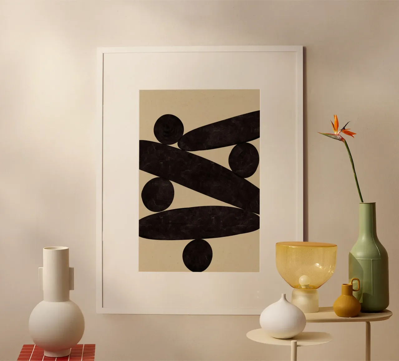 Stone Harmony No 04 poster con telaio in plastica da treechild