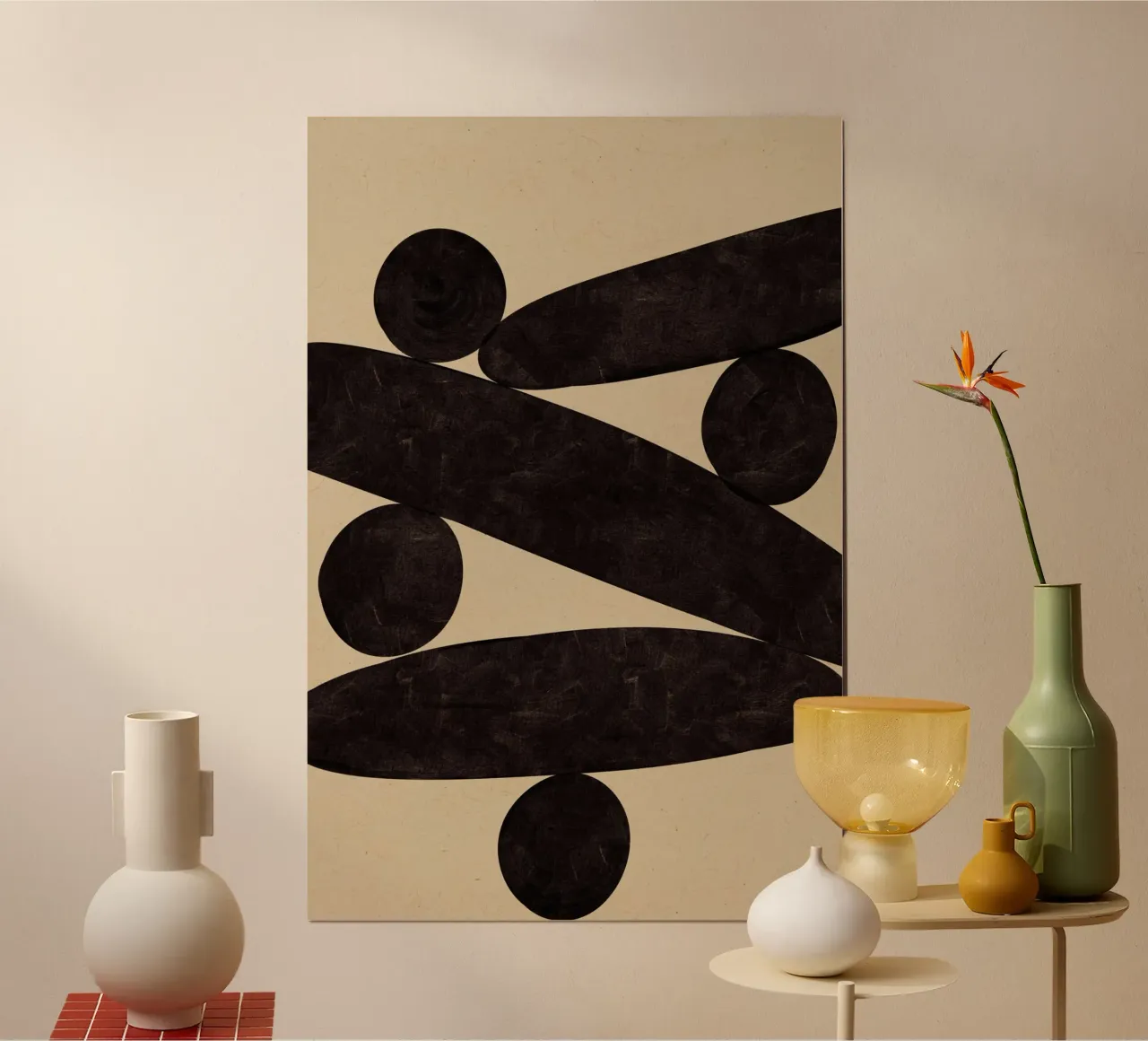 Stone Harmony No 04 poster con telaio in plastica da treechild