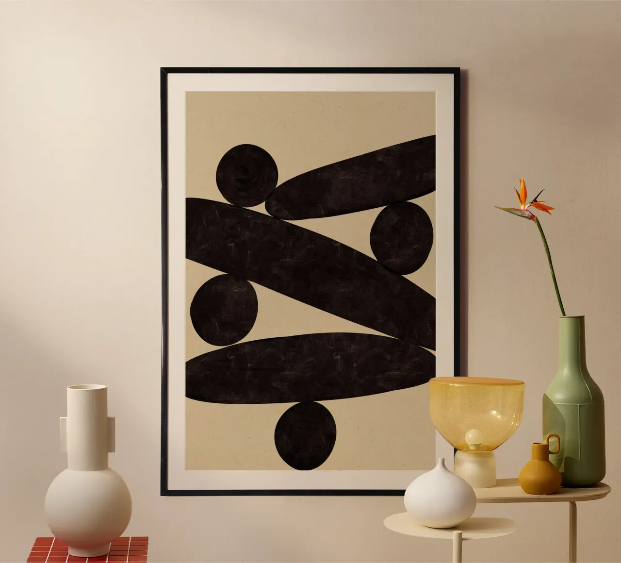Stone Harmony No 04 poster con telaio in plastica da treechild