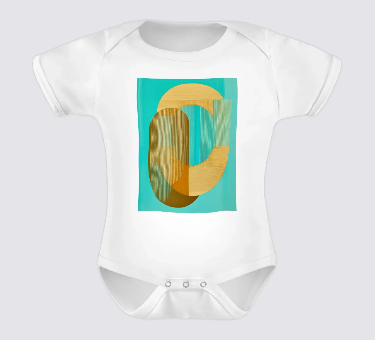 Abstract boho body neonato maniche corte da Imagine