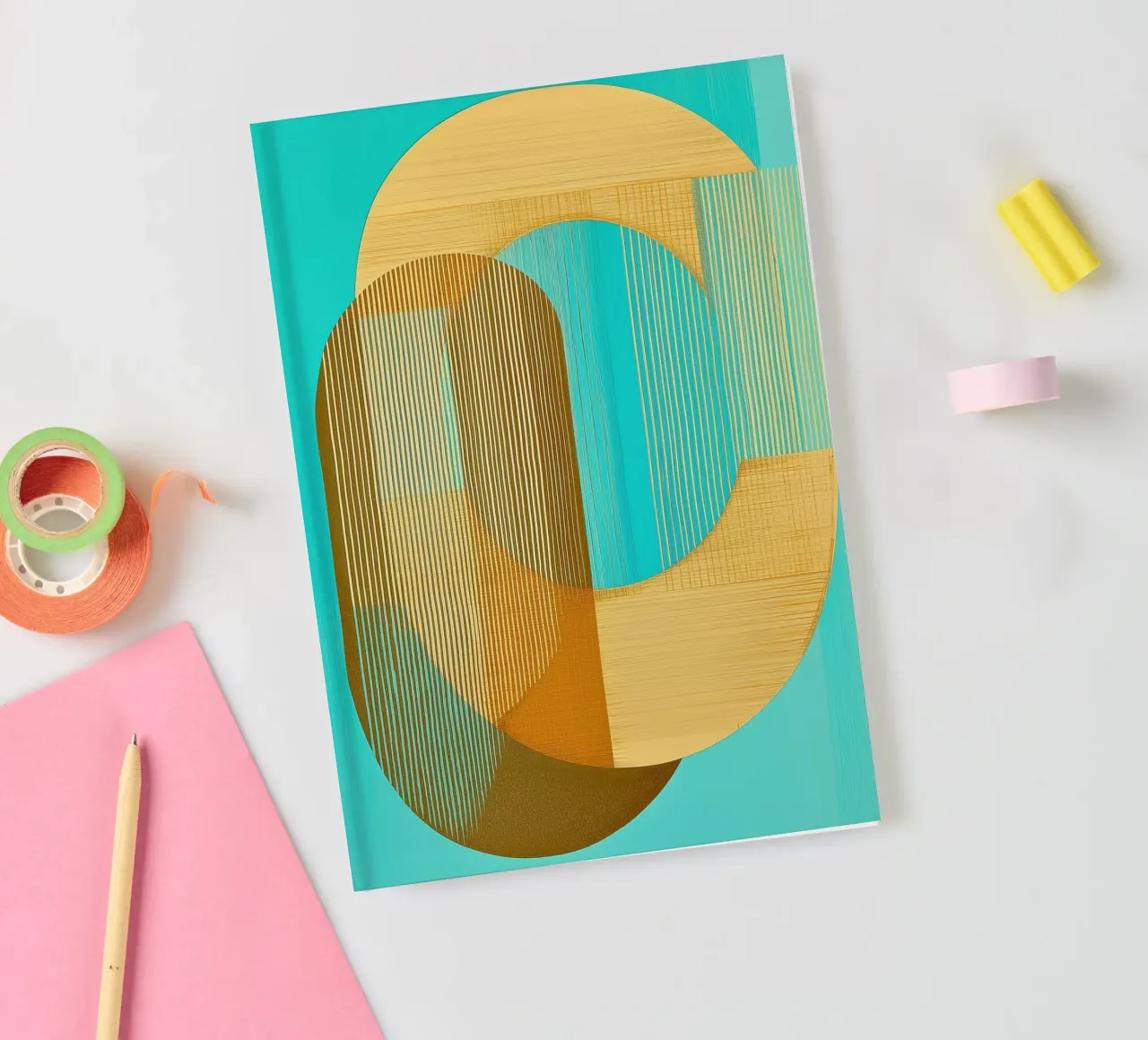 Abstract boho notebook by Imagine