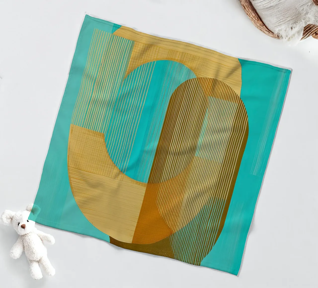 Abstract boho coperta in pile da Imagine
