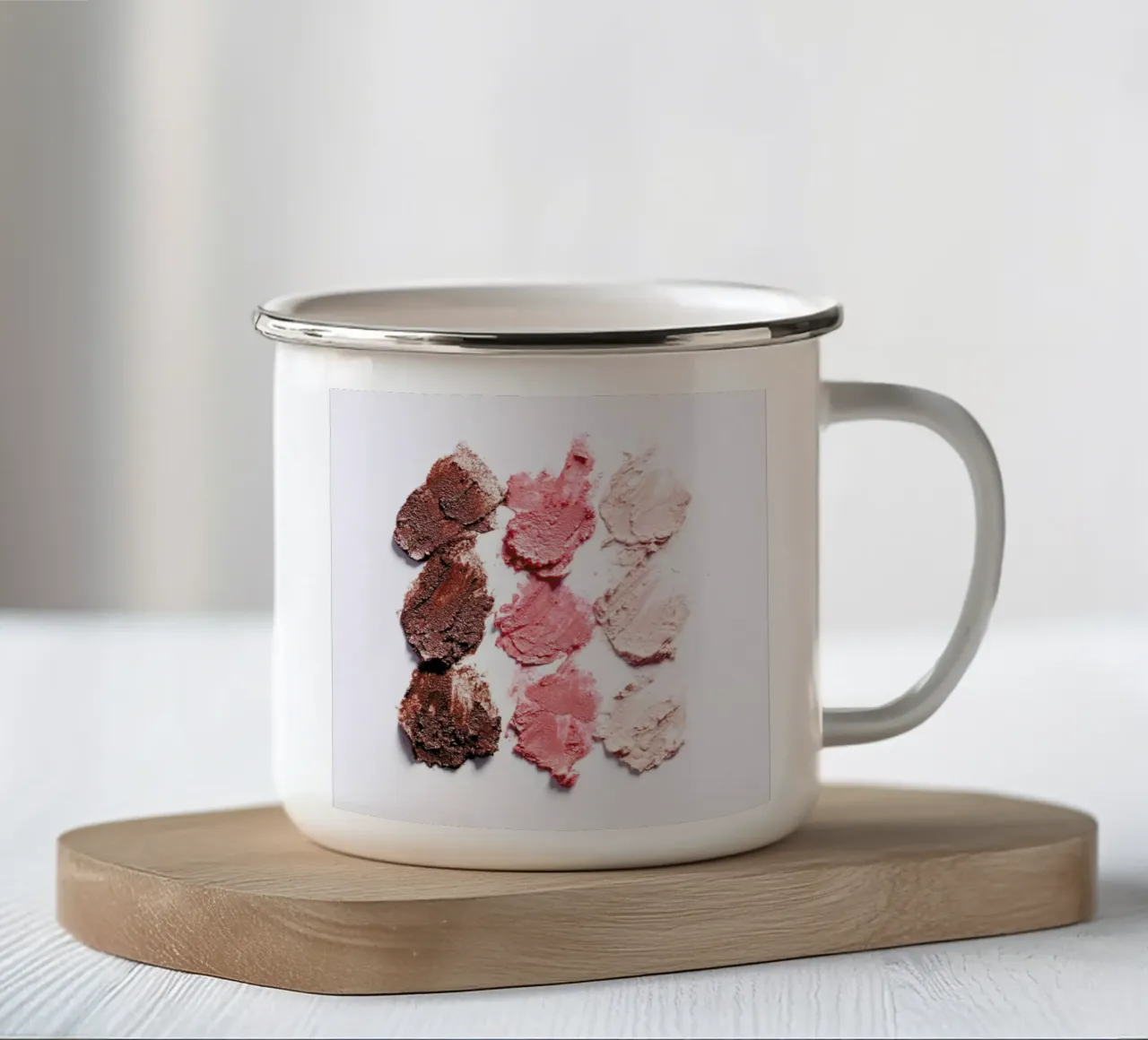 Textures 3 tazza in smalto da Kyla Elaine