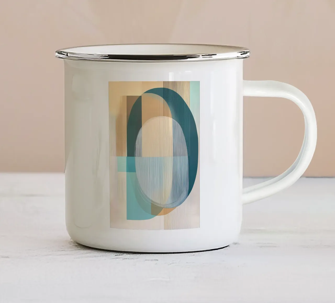 Abstract boho tazza in smalto da Imagine