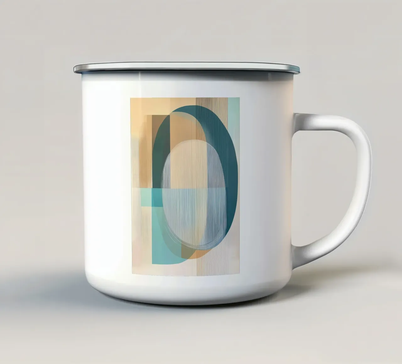 Abstract boho enamel mug by Imagine