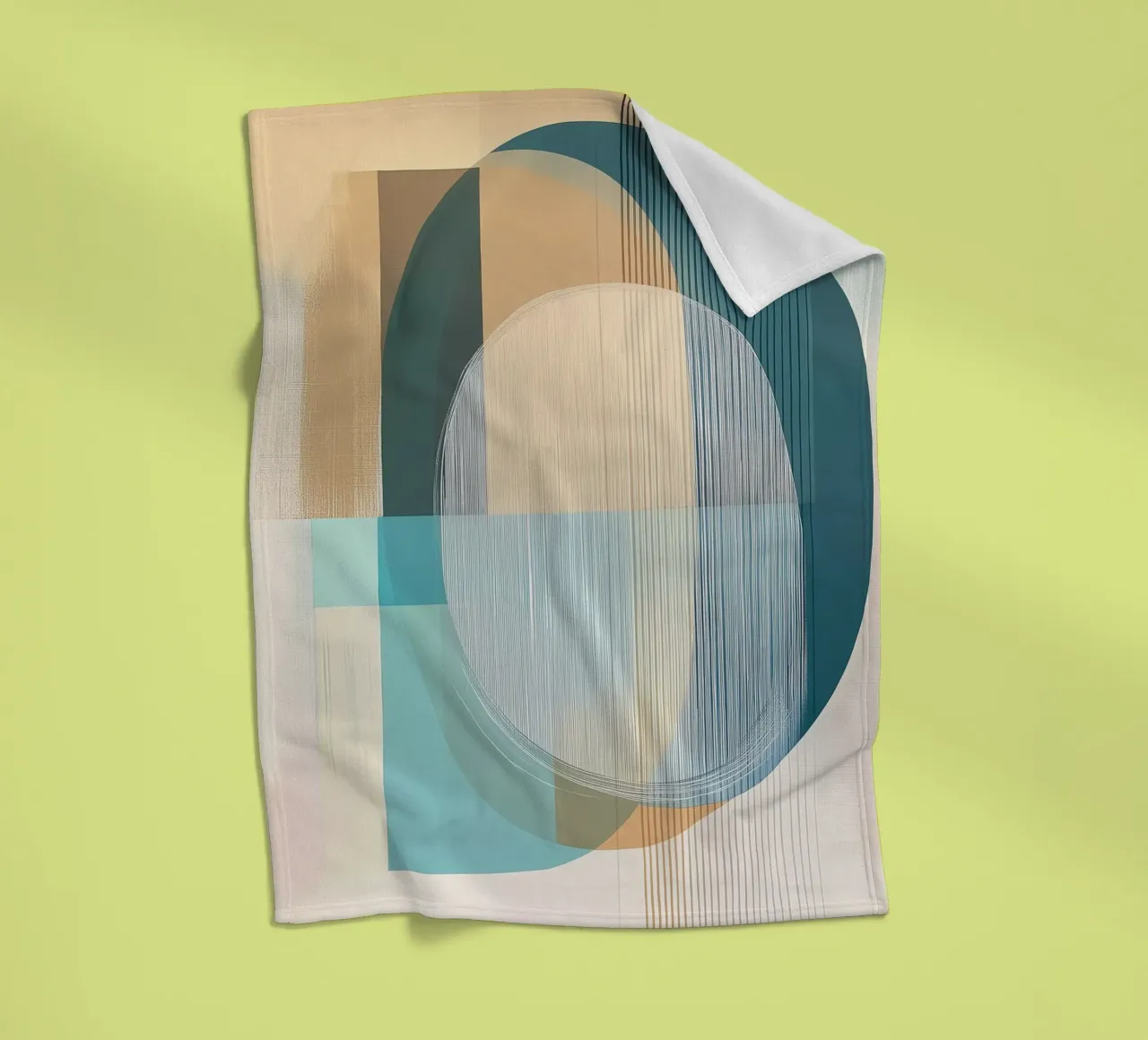 Abstract boho fleece blanket by Imagine