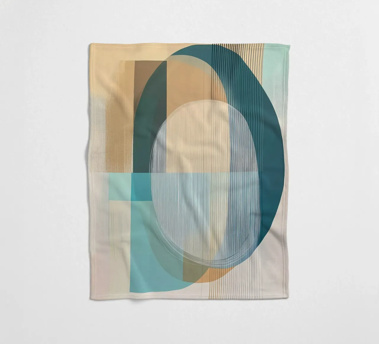 Abstract boho fleece blanket by Imagine