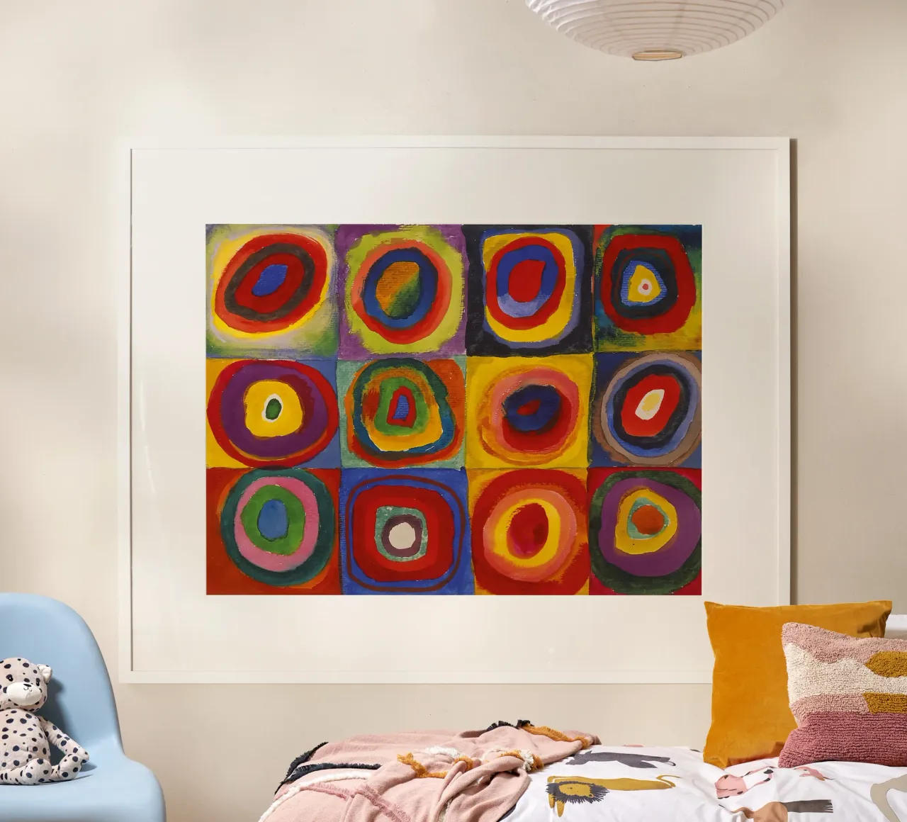 Studio del colore poster con telaio in alluminio da Jens Kruger