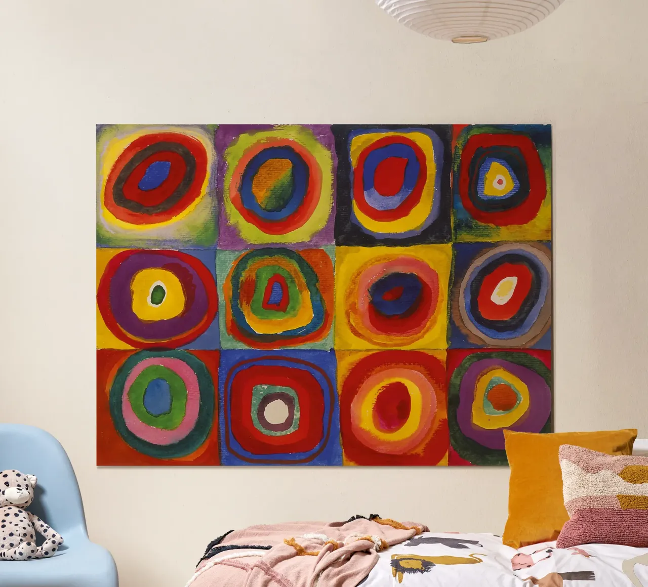 Studio del colore poster con telaio in alluminio da Jens Kruger