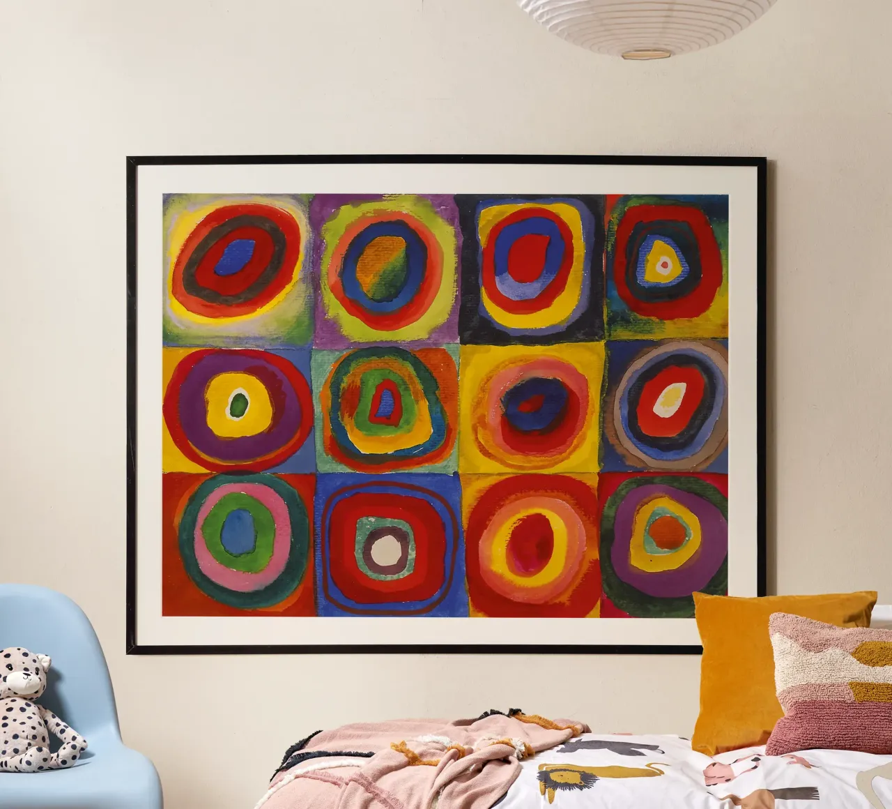 Studio del colore poster con telaio in alluminio da Jens Kruger