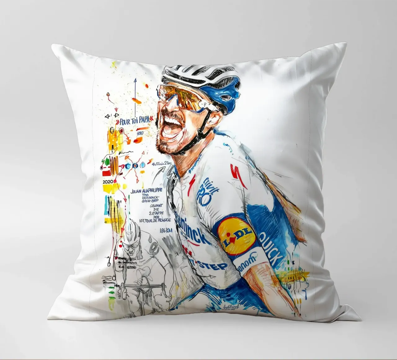 Julian Alaphilippe Deceuninck Quick Step cuscino da SPECIAL SHOP GENTHO UK