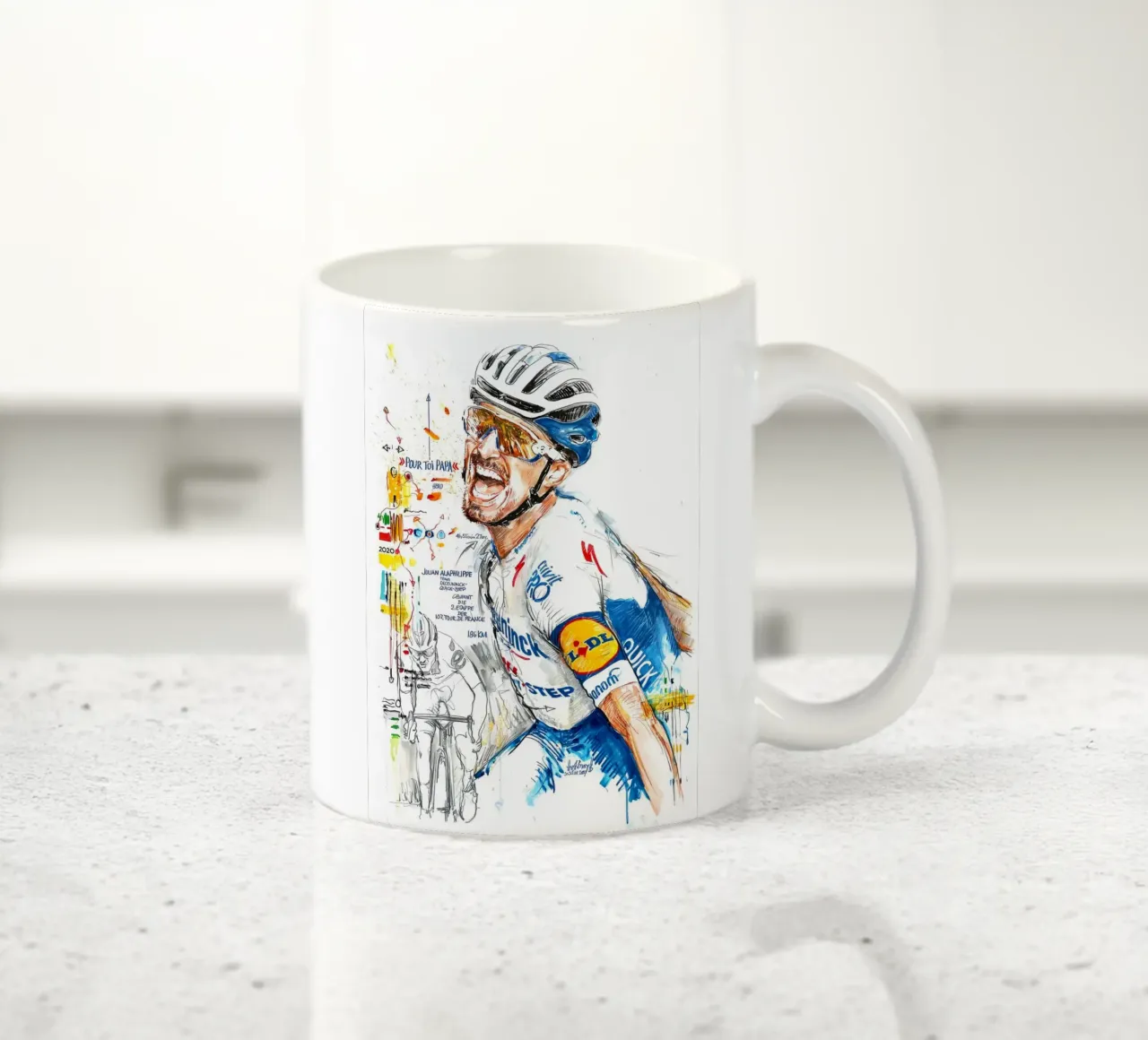Julian Alaphilippe Deceuninck Quick Step tazza in ceramica da SPECIAL SHOP GENTHO UK