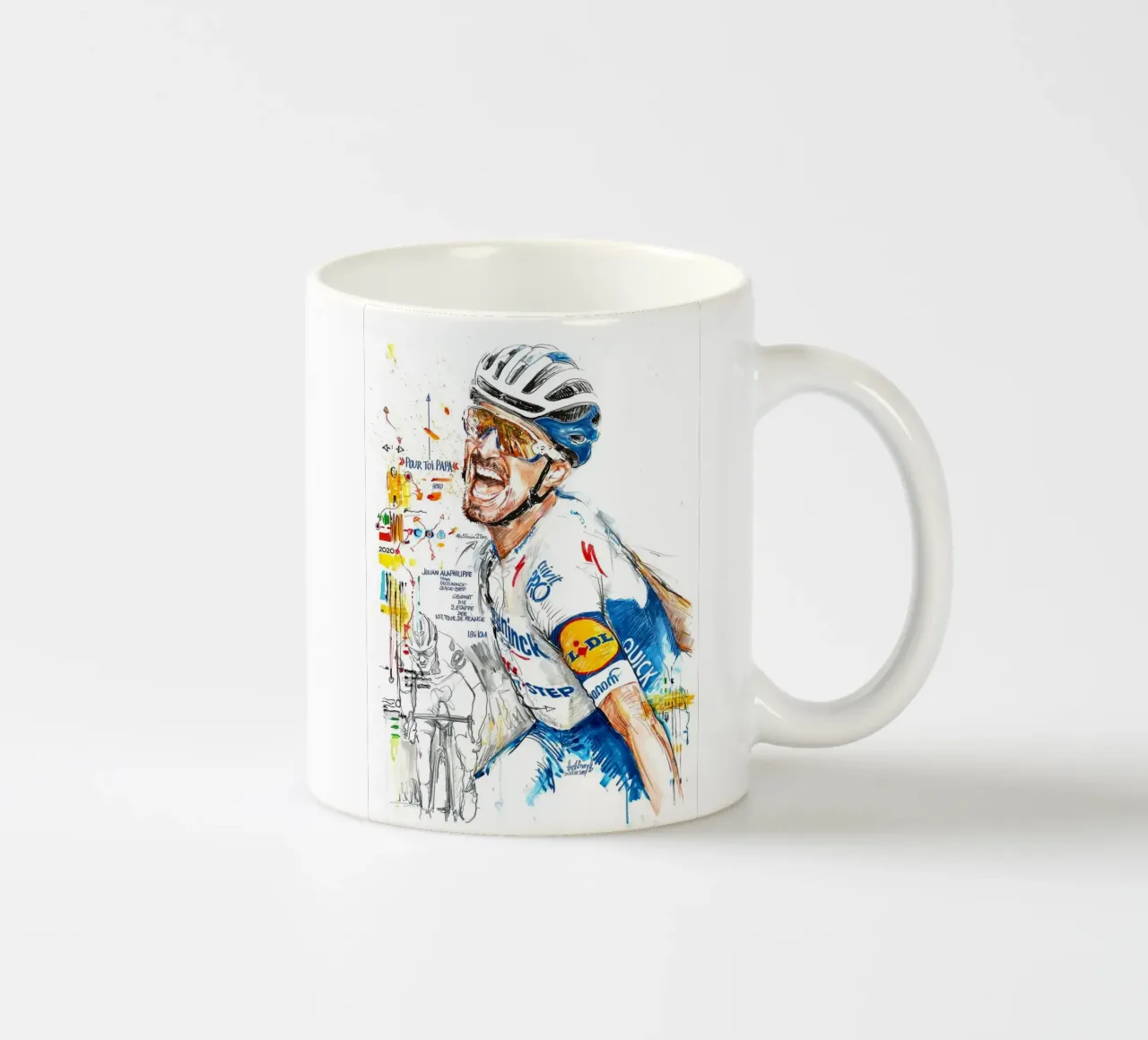 Julian Alaphilippe Deceuninck Quick Step tazza in ceramica da SPECIAL SHOP GENTHO UK