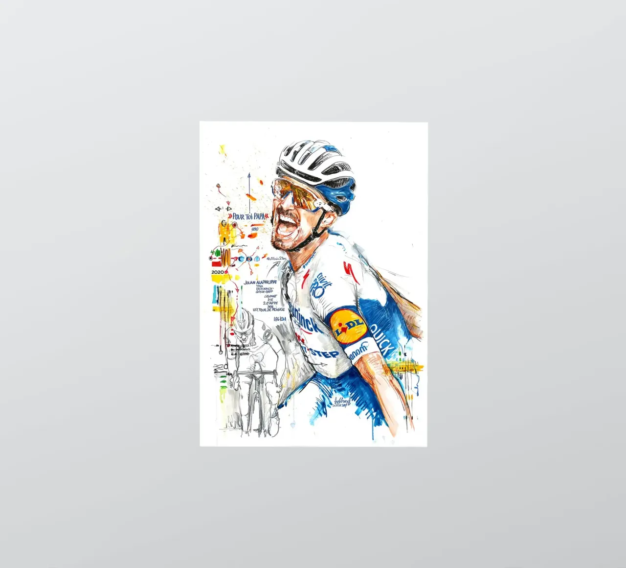 Julian Alaphilippe Deceuninck Quick Step adesivo da SPECIAL SHOP GENTHO UK
