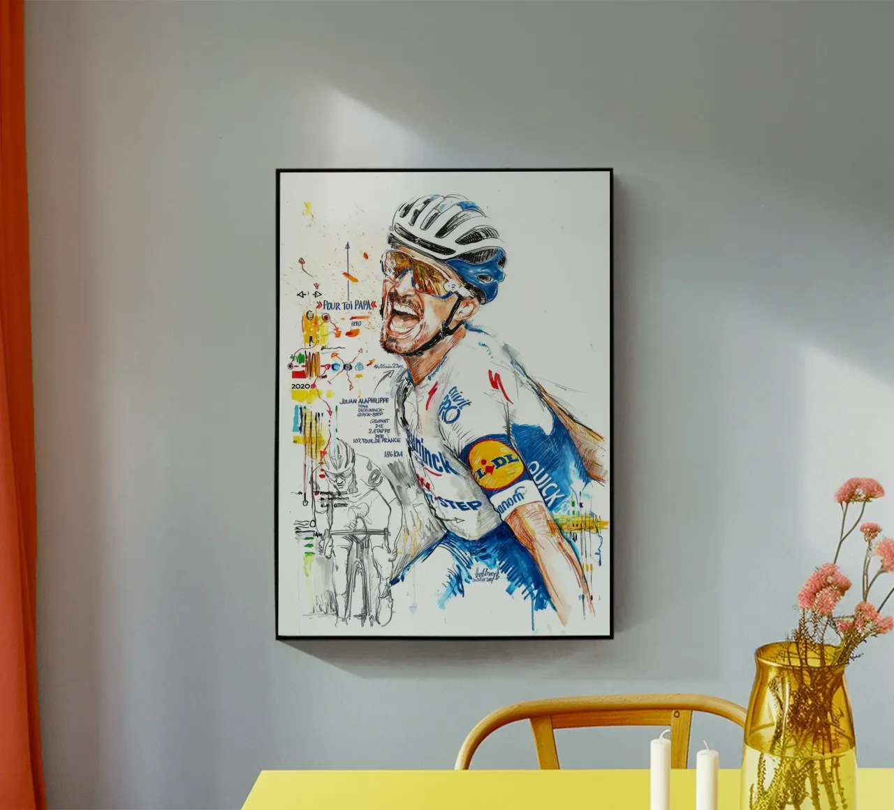 Julian Alaphilippe Deceuninck Quick Step plexiglass da SPECIAL SHOP GENTHO UK