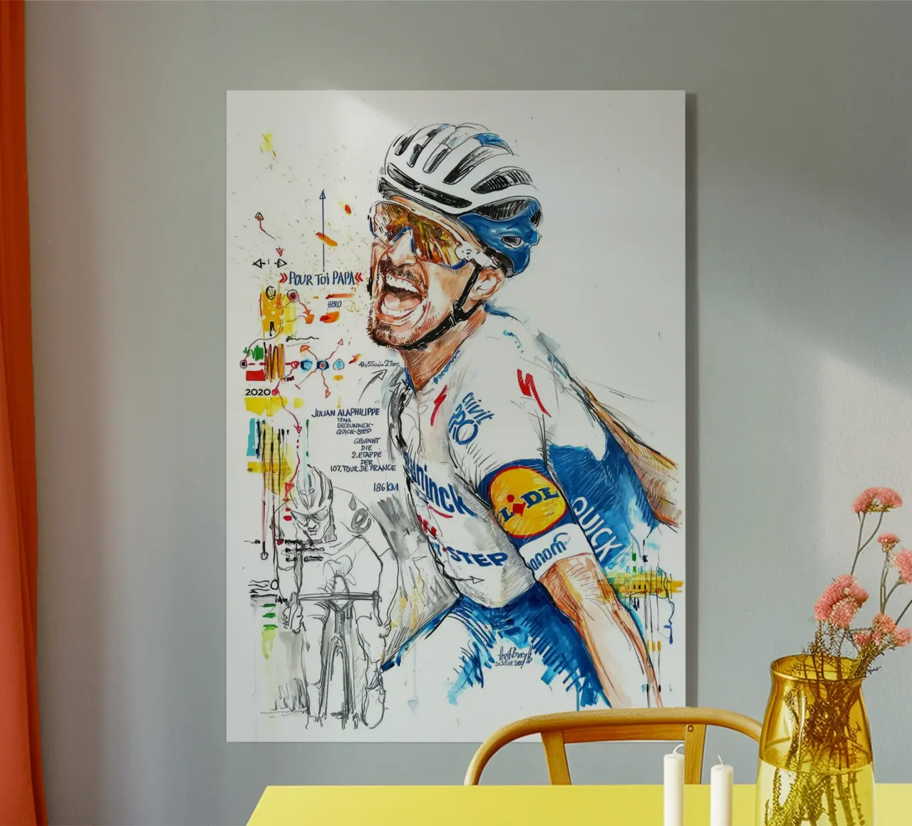 Julian Alaphilippe Deceuninck Quick Step plexiglass da SPECIAL SHOP GENTHO UK
