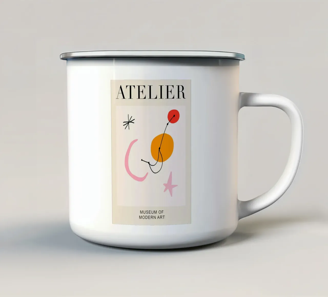 Abstract Atelier Modern Art tazza in smalto da GraceDigitalArtCo