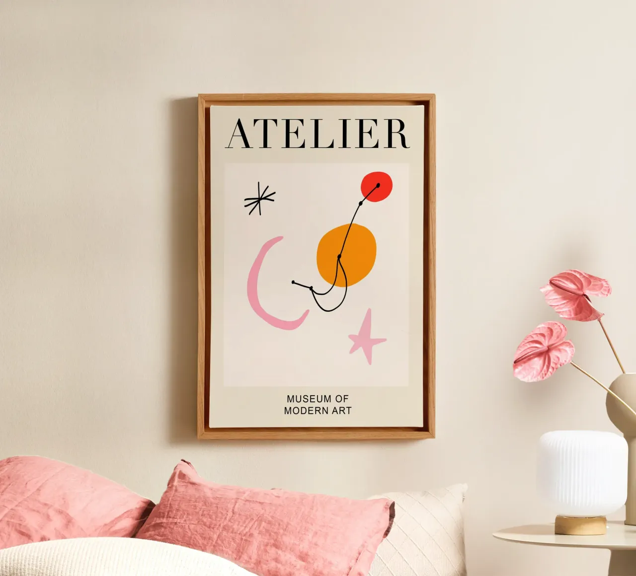 Abstract Atelier Modern Art tela con Cornice a cassetta da GraceDigitalArtCo
