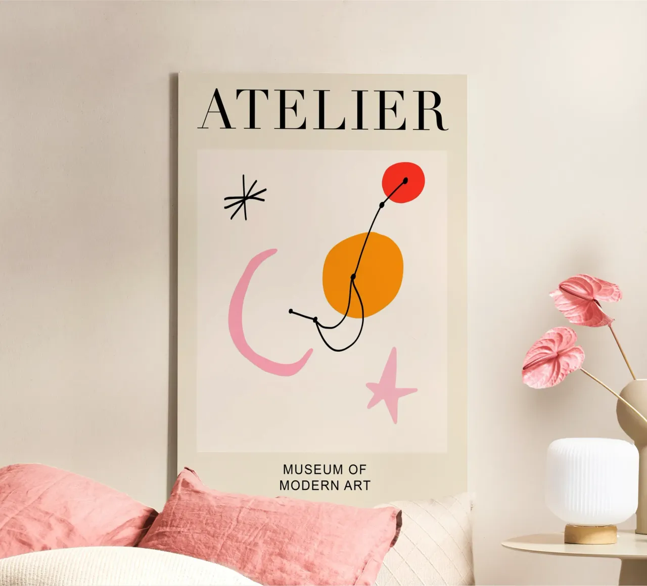 Abstract Atelier Modern Art tela con Cornice a cassetta da GraceDigitalArtCo