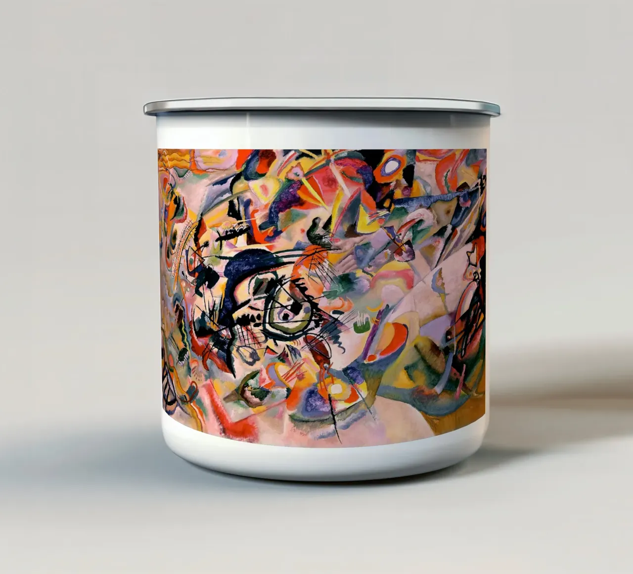 Composizione VII tazza in smalto da Jens Kruger
