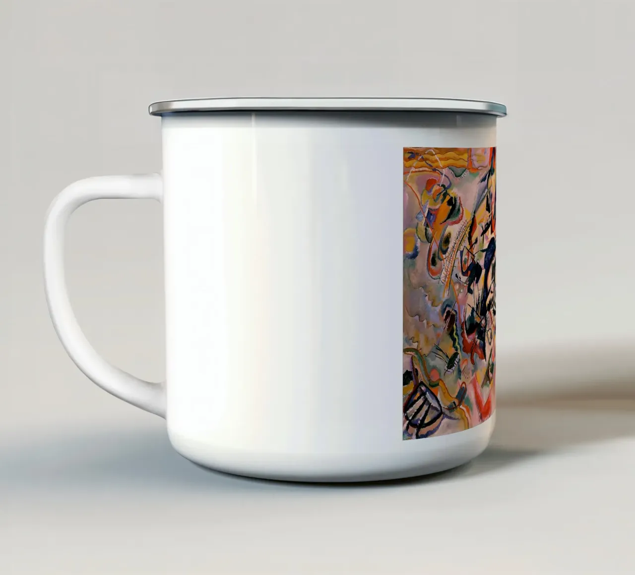 Composizione VII tazza in smalto da Jens Kruger