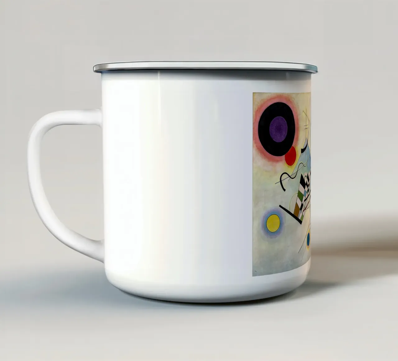 Composizione VIII tazza in smalto da Jens Kruger