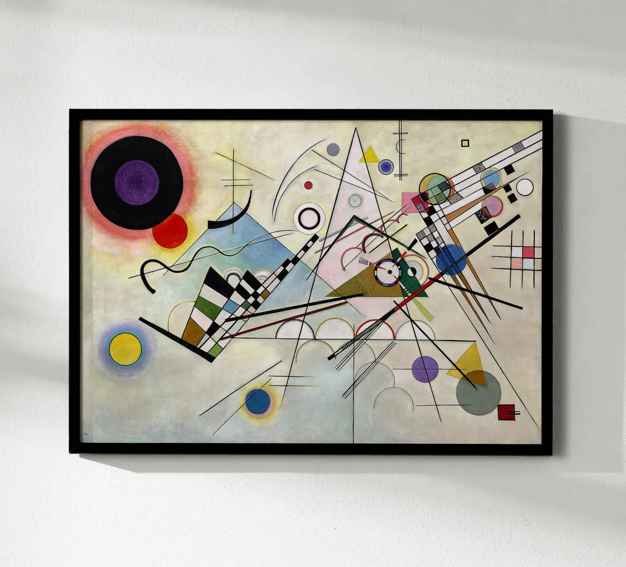 Composizione VIII poster con telaio in legno da Jens Kruger