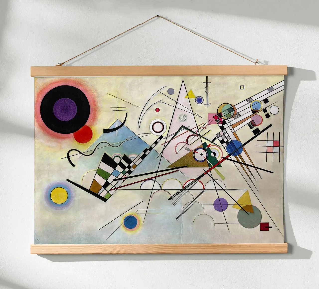 Composizione VIII poster con telaio in legno da Jens Kruger
