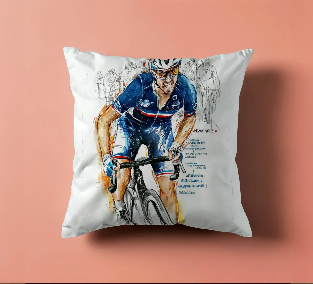 MAGNIFICO! Julian Alaphilippe cuscino da SPECIAL SHOP GENTHO UK