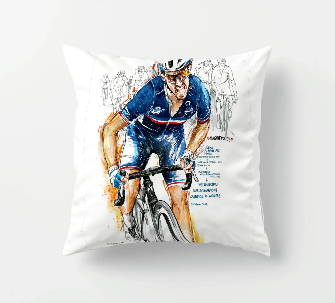 MAGNIFICO! Julian Alaphilippe cuscino da SPECIAL SHOP GENTHO UK