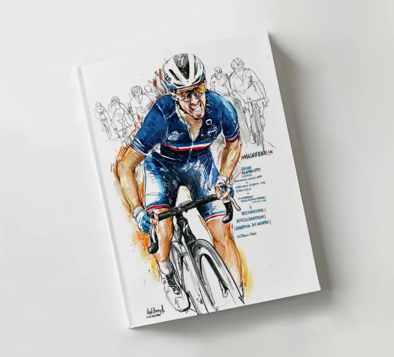 MAGNIFIQUE! Julian Alaphilippe notebook by SPECIAL SHOP GENTHO UK