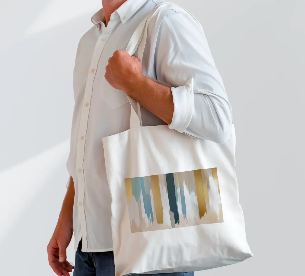 Abstract boho borsa in juta da Imagine