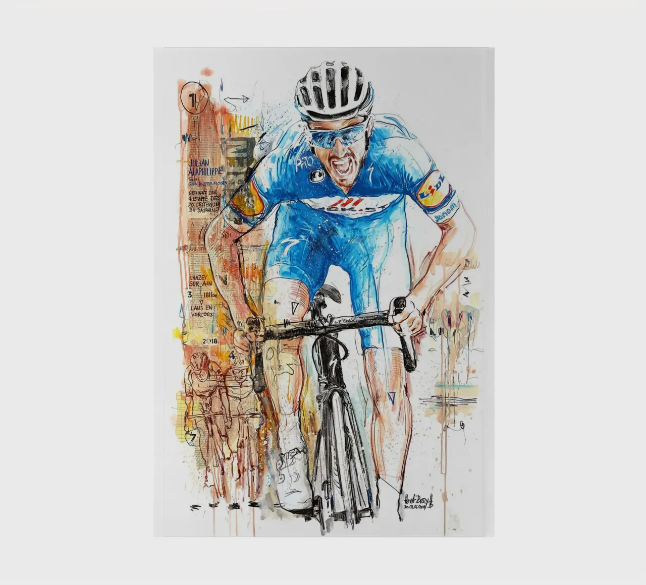 Julian Alaphilippe Sprinter notebook by SPECIAL SHOP GENTHO UK
