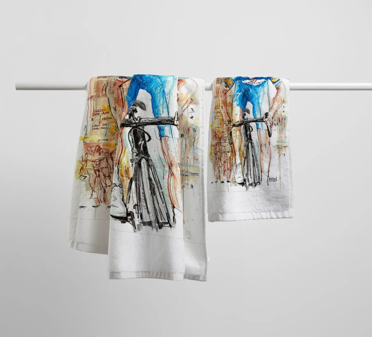 Julian Alaphilippe Sprinter serviette de bain de SPECIAL SHOP GENTHO UK
