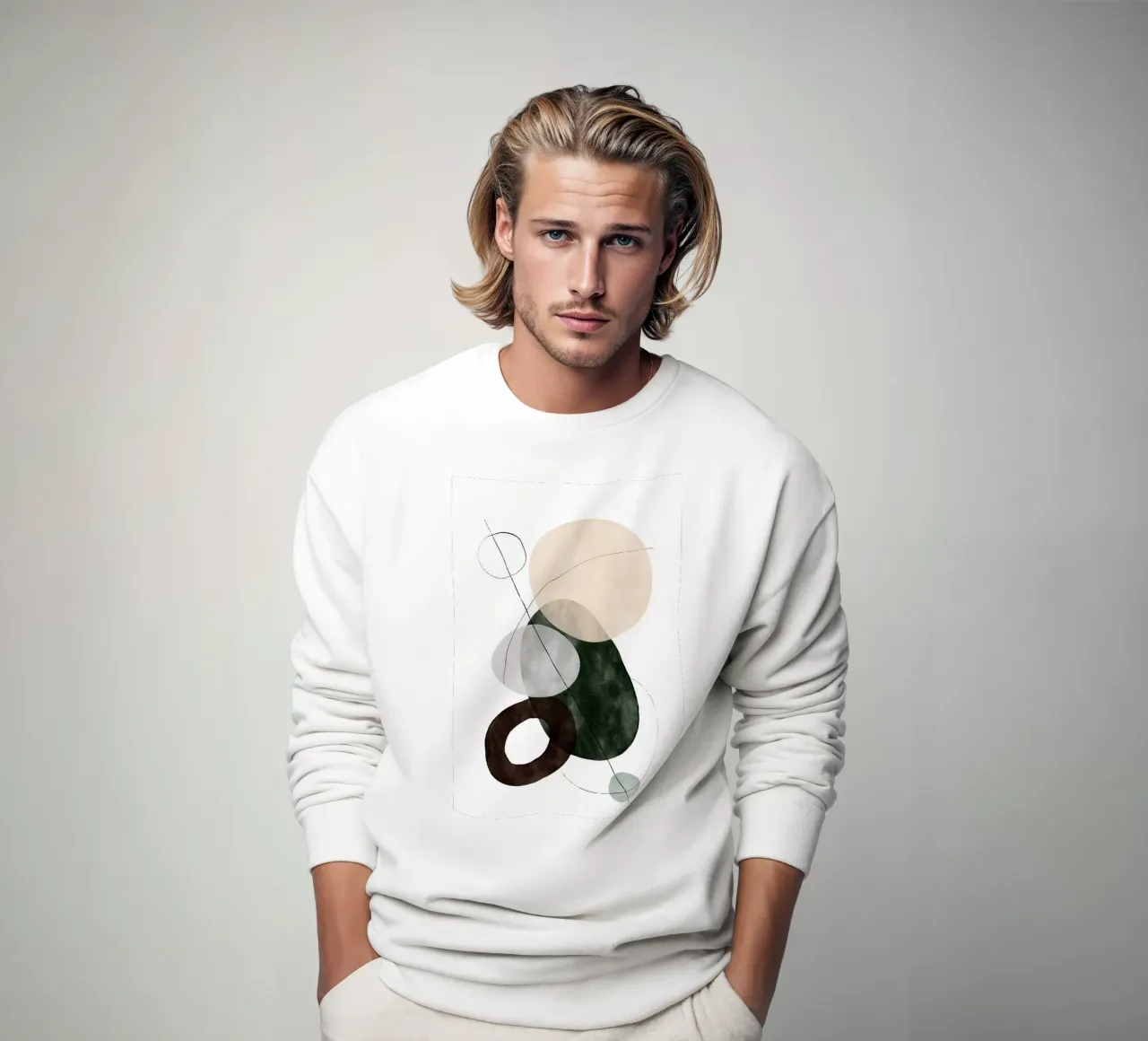 Playing Shapes No 4 Sweatshirt von treechild