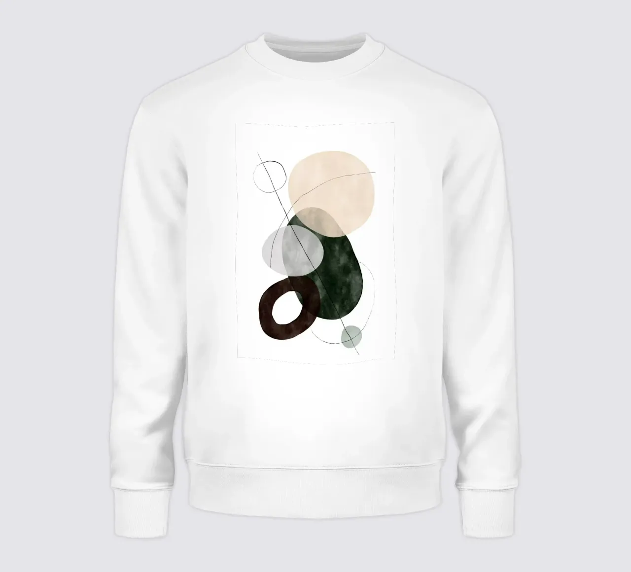 Playing Shapes No 4 Sweatshirt von treechild