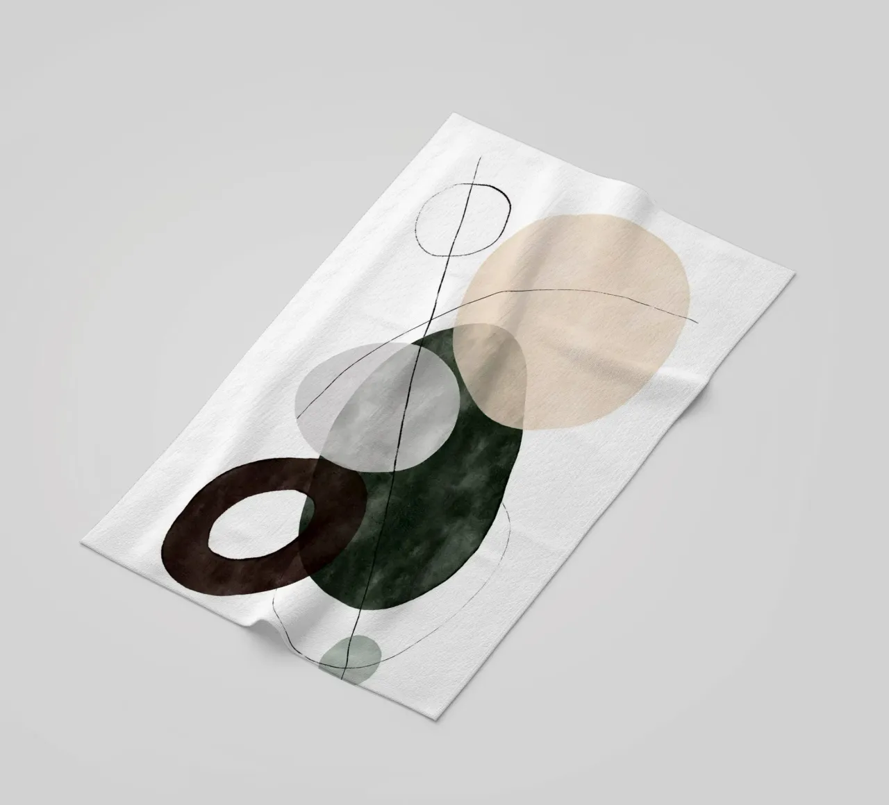 Playing Shapes No 4 toalla de playa de treechild
