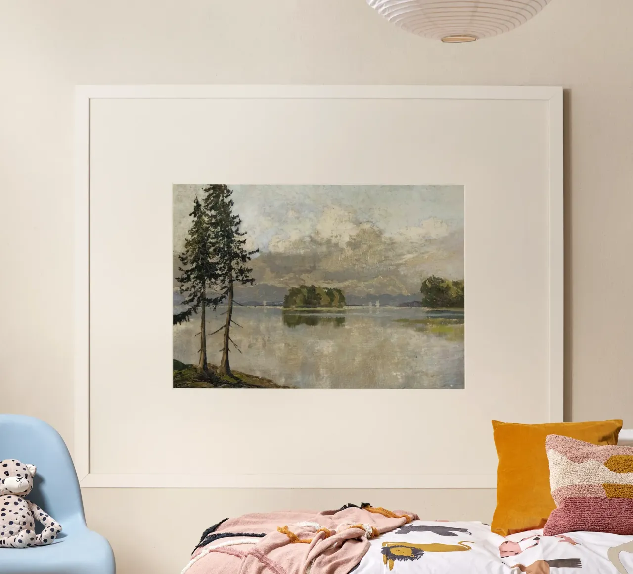 lago calmo poster con telaio in legno da iding store