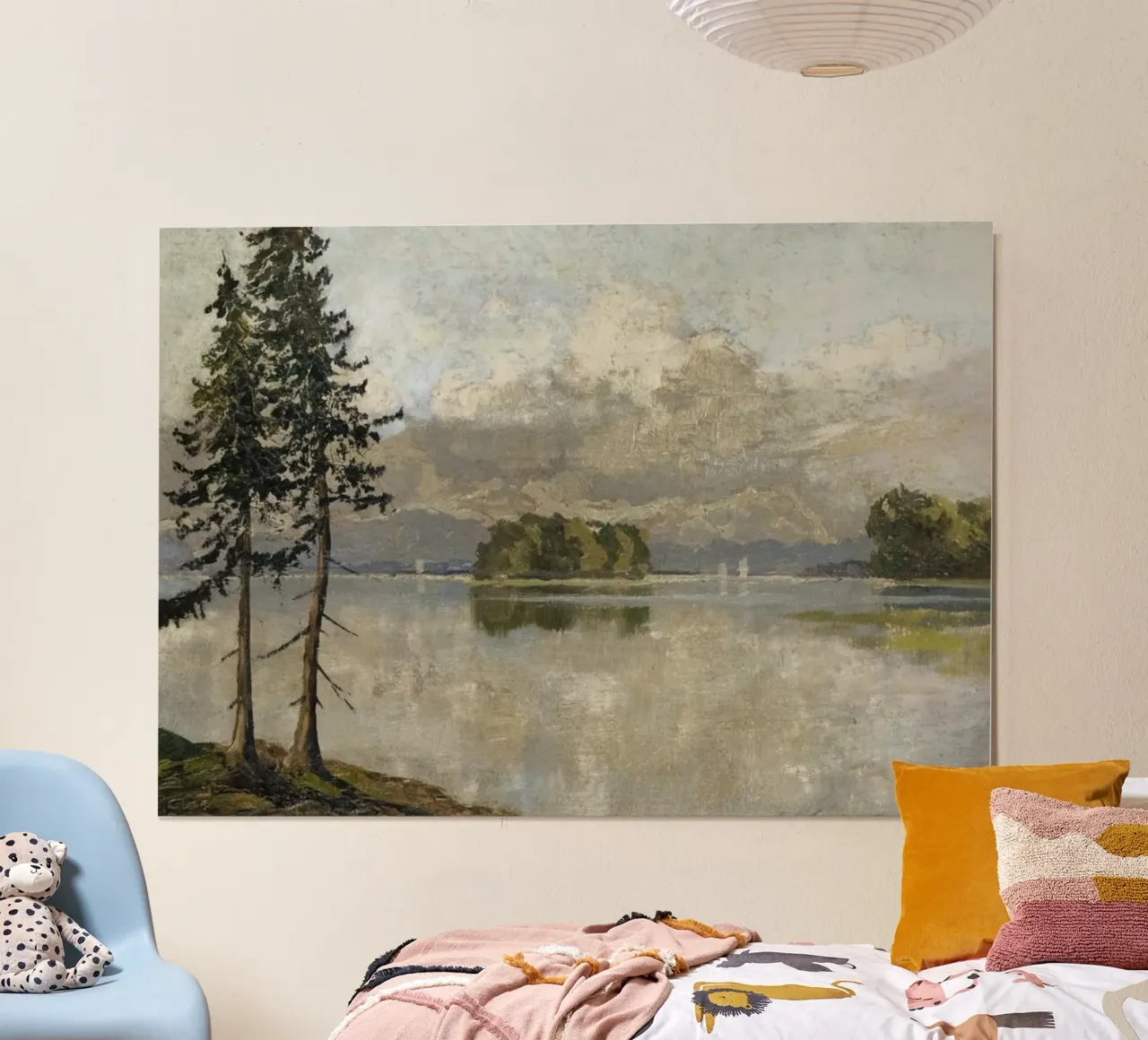 lago calmo poster con telaio in legno da iding store