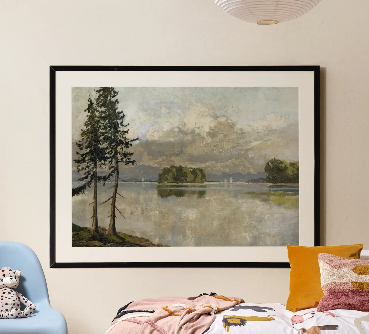 lago calmo poster con telaio in legno da iding store
