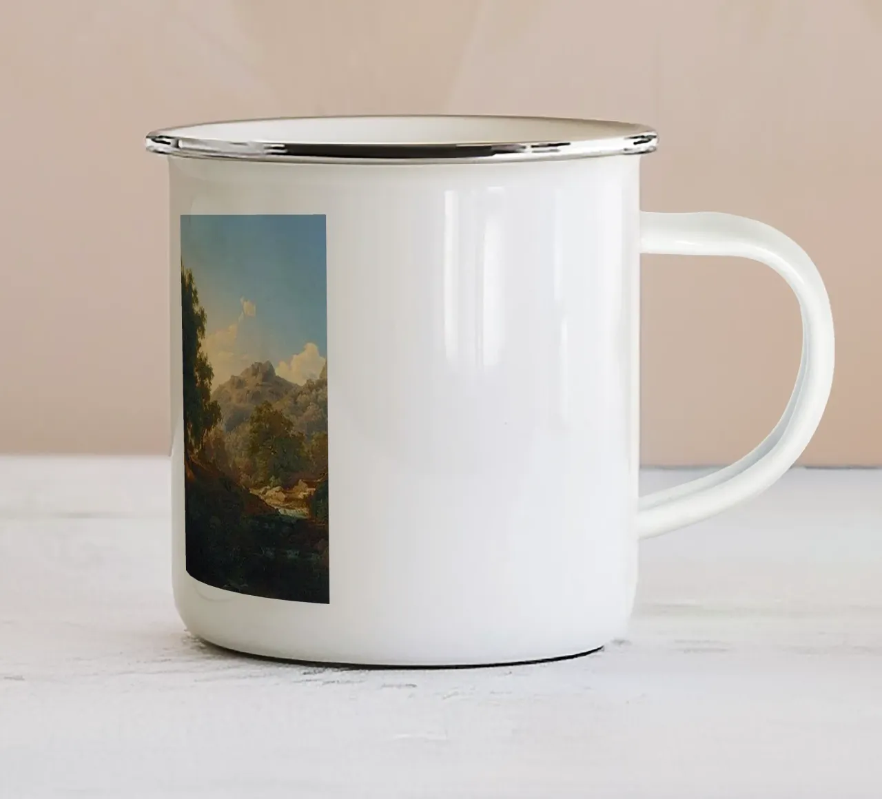 alberi ombrosi tazza in smalto da pleceng shope