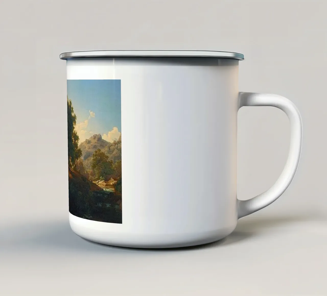alberi ombrosi tazza in smalto da pleceng shope
